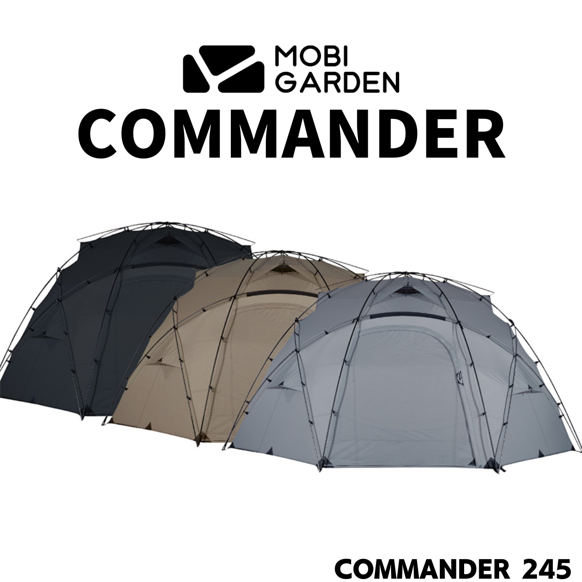 MOBIGarder Commander245 BLACK グランドシート付き MOBIGarder Commander245 BLACK グランドシート付き