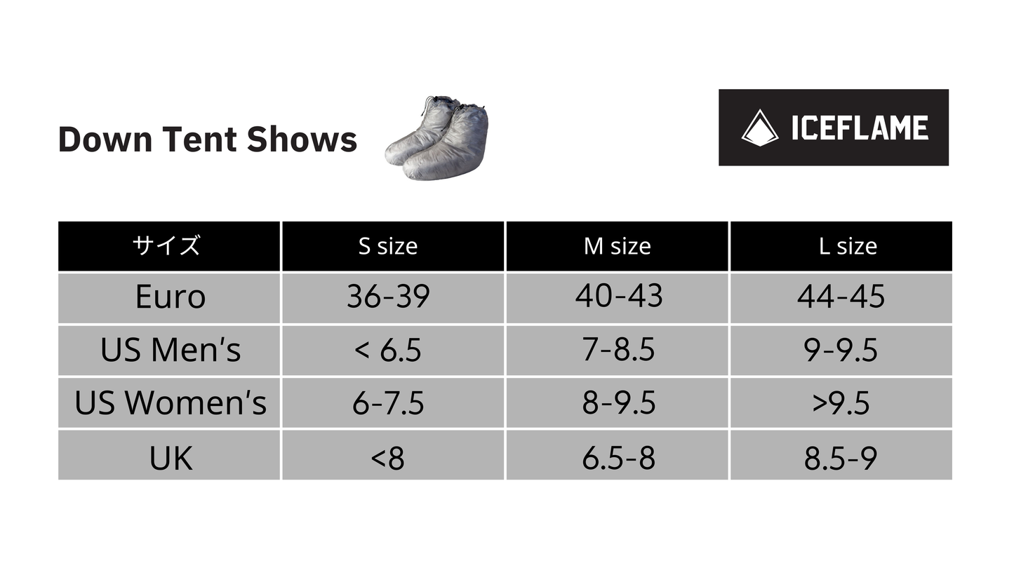 DOWN TENT SHOES