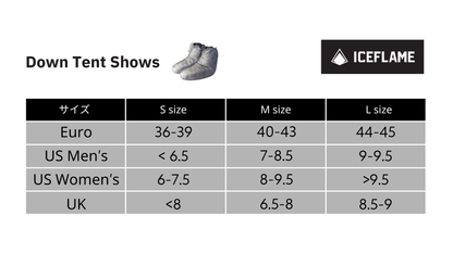 DOWN TENT SHOES